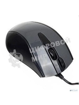 Мышь проводная A4Tech N-500F серый глянец/черный, 1200 dpi, USB, кнопки - 4