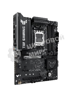 Материнская плата ASUS TUF Gaming B850-E WiFi, AM5, AMD B850, 4xDDR5, 4xSATA, 3xM.2, 1xPCIe 5.0 x16, 1xPCIe 4.0 x16, 1xPCIe x1, 1xDP, 1xHDMI, 2xUSB-C (1x10Gbps, 1x20Gbps), 3xUSB-A 5Gbps, 3xUSB-A 2.0, 1x2.5Gb LAN, Wi-Fi 6E, Bluetooth 5.3, 3x3.5 мм, 7.1, ATX