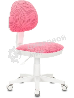 Кресло детское Бюрократ KD-3, на колесиках, ткань, розовый