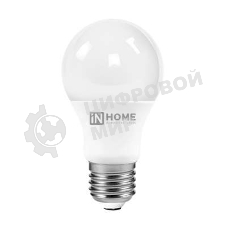 Лампа светодиодная IN HOME 4690612020235 LED-A60-VC 12 Вт 230В E27 3000К
