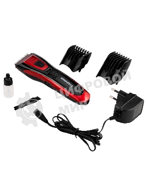 Машинка для стрижки Starwind SHC 4470 красный 3Вт (насадок в компл:2шт)