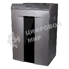 Шредер Deli 9907 серебристый с автоподачей (секр.P-4)/фрагменты/8лист./20лтр./скрепки/скобы/пл.карты/CD