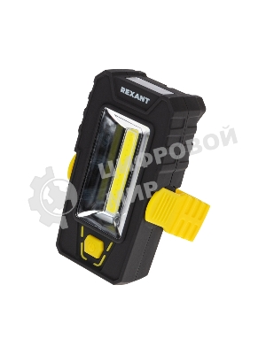 Фонарь рабочий-трансформер Rexant NEW AGE с дальним головным 3 Вт и ближним боковым светом 6 Вт поворотный магнит, складной крюк