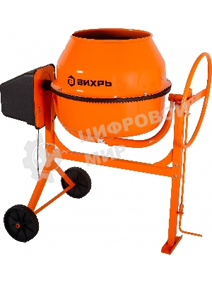 Бетономешалка Вихрь БМ-130П (74/1/16) 550 Вт, 130 л, полиамидный венец, 32 об/мин
