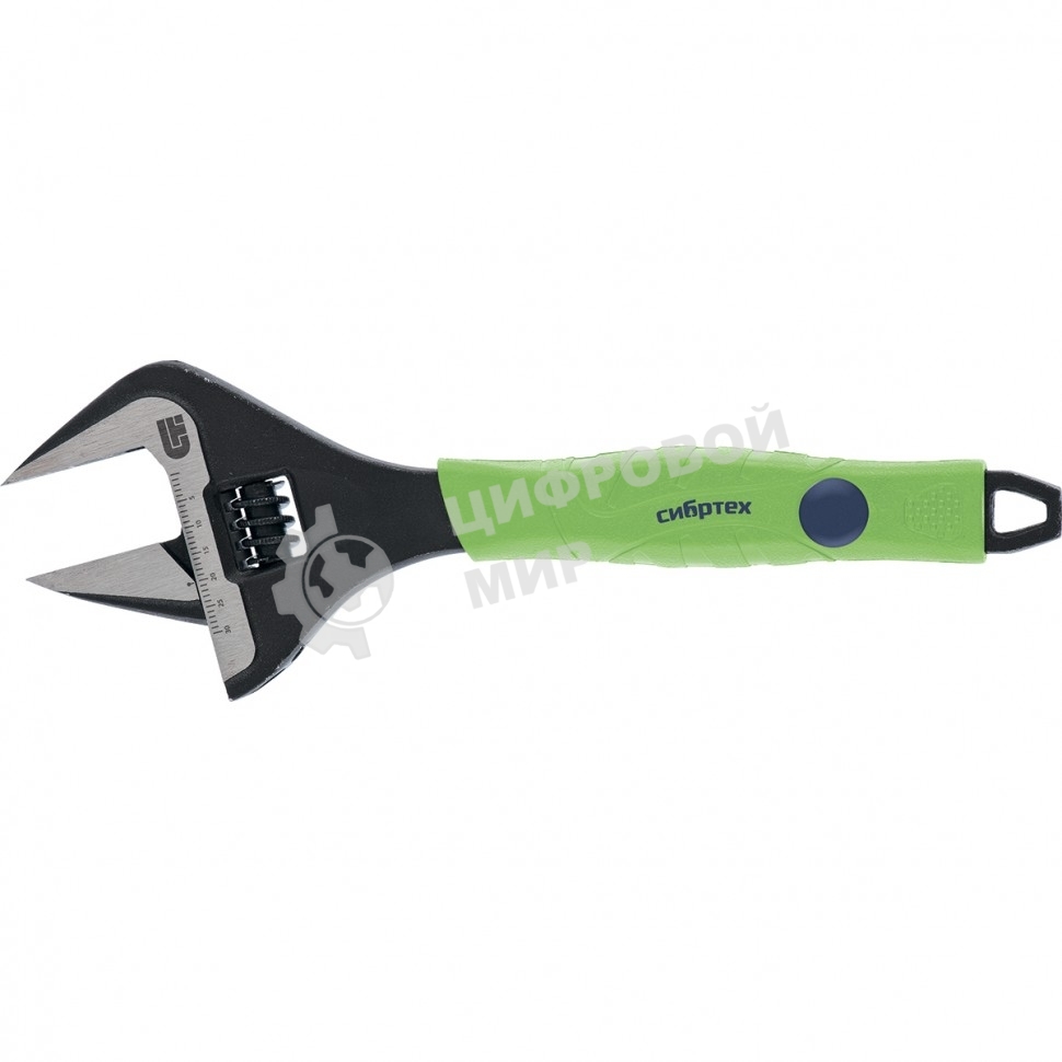 Ключ Сибртех разводной, тонкие губки, фосфатированый, 200 мм