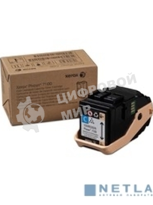 Картридж лазерный Xerox 106R02606 голубой для Phaser 7100 4500 стр.(Channels)
