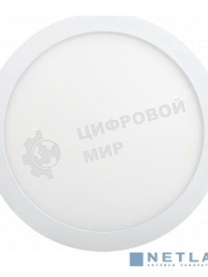 Светильник IEK LDVO0-1609-1-24-4000-K01 ДВО 1609 белый круг LED 24Вт 4000 IP20 алюм. корпус, диам 295 мм