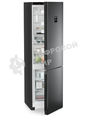 Холодильник Liebherr CNBDC 573I-22 001 черная нержавеющая сталь двухкамерный 266/94л морозилка снизу