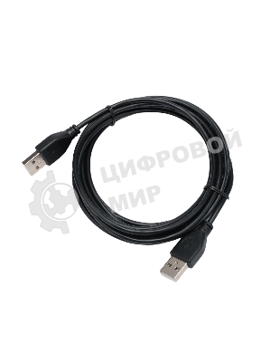 Кабель USB2.0 Cablexpert CC-USB2-AMAM-3M, AM/AM, экран, 28/26AWG, медь, Pro, 3м, черный, пакет