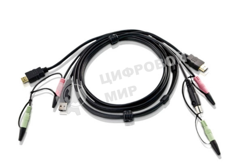 Кабель для переключателей ATEN Custom USB 2.0 HDMI KVM Cable L:1.8m*2L-7D02UH