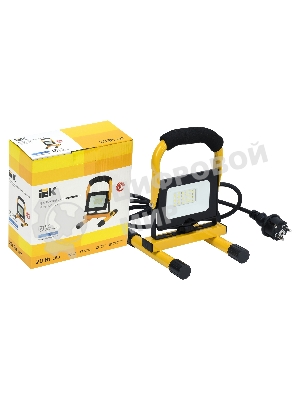 Прожектор светодиодный IEK LPDO603-020-65-K02 СДО 06-20П переносной 6500К IP65 черный