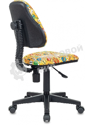 Кресло Бюрократ KD-4 оранжевый, ткань, 120 кг