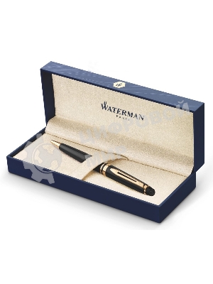 Ручка шариковая Waterman Expert 3 (CWS0951700) Black Laque GT M, синие чернила, подарочная коробка