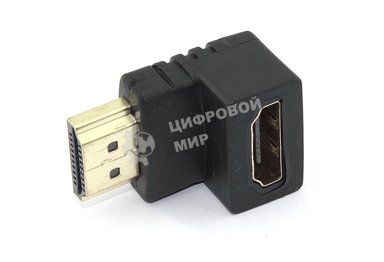Удлинитель HDMI папа-мама угловой вниз