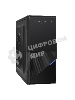 Компьютерный корпус Minitower ExeGate BA-201-UNS500 (mATX, БП UNS500 с вент. 12см, 2хUSB, аудио, черный)