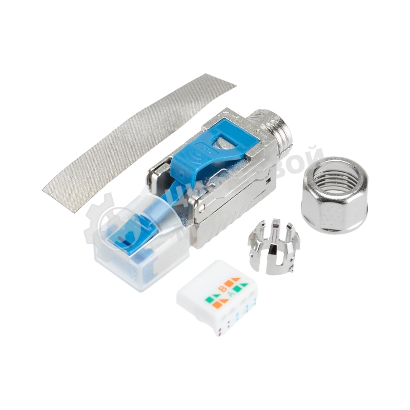 Разъем RJ-45(8P8C) Rexant полевой заделки под витую пару, FTP, CAT 6 (50 µ