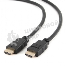 Кабель HDMI Cablexpert CC-HDMI4-7.5M, 19M/19M, v2.0, медь, позол.разъемы, экран, 7.5м, черный, пакет