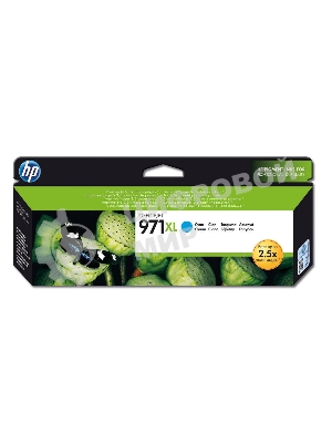 Картридж струйный HP №971XL CN626AE голубой для HP OJ Pro X476dw/X576dw/X451dw/X551dw (6600 стр.)