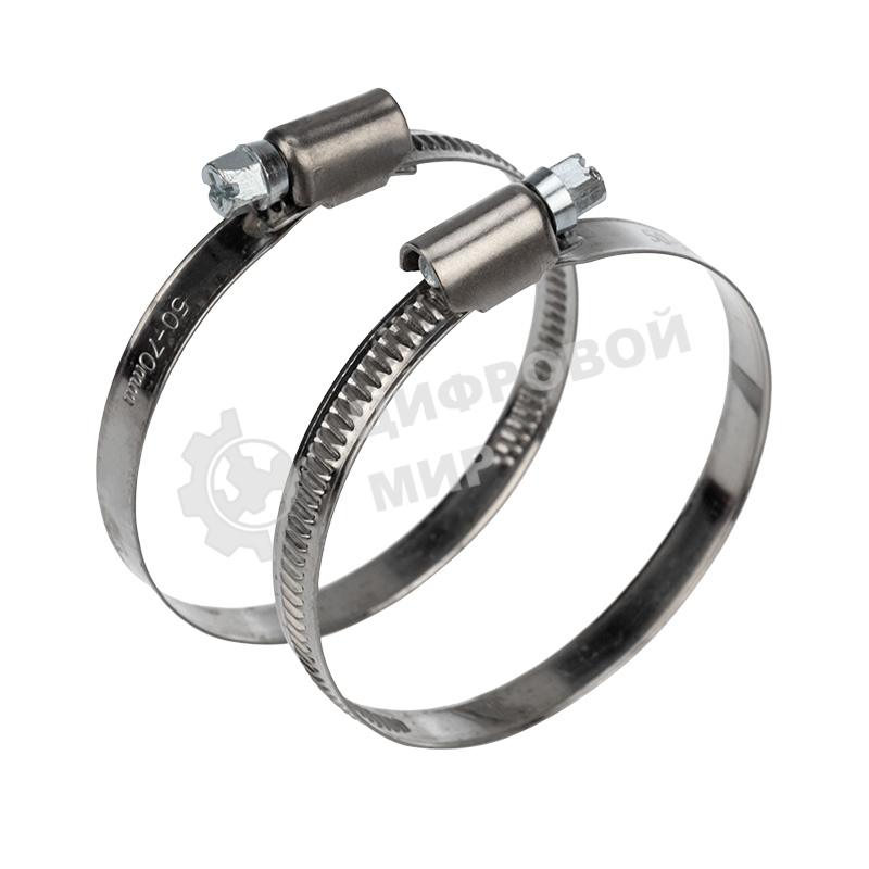 Хомут червячный Rexant 50-70-0,7 мм, (упак. 25 шт)