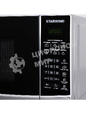 Микроволновая печь Starwind SMW2820 серебристый/черный, 20 л, 700 Вт, переключатели - сенсор