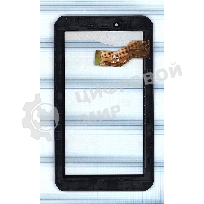 Сенсорное стекло (тачскрин) для Irbis TX18 TX55, черное с рамкой