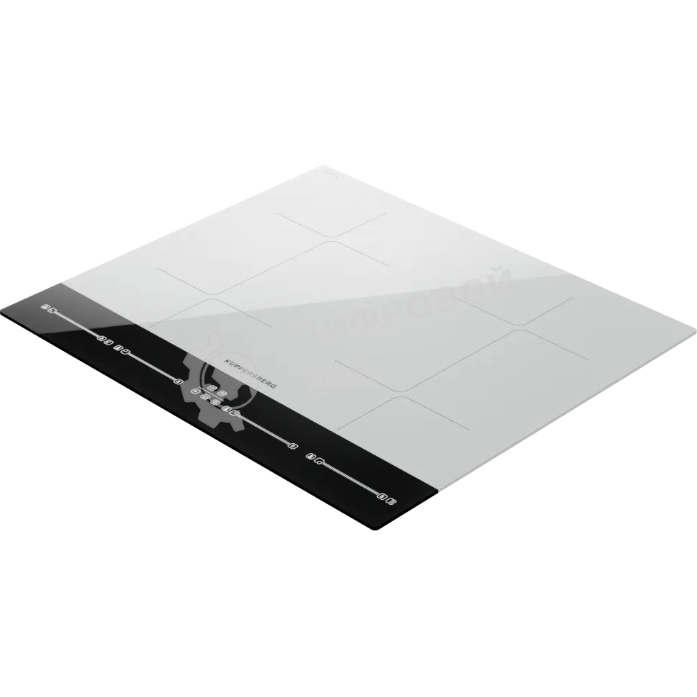 Варочная поверхность Kuppersberg ICI 622 W, индукция, High-Tech, прямой край, 9 уровней мощности, бустер, Stop and Go, Flexi-zone, автоматическое отключение, таймер, авто программы, индикатор остаточного тепла, сенсорное управление, цвет белый