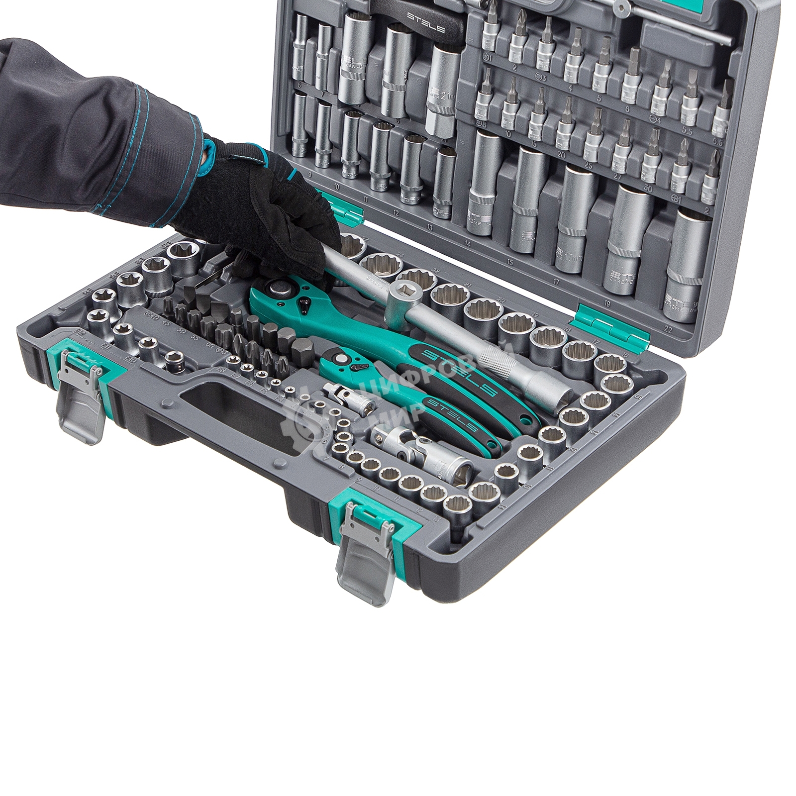 Набор инструментов Stels 14122 109 предметов 12-ганные головки