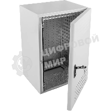 Шкаф уличный всепогодный укомплектованный настенный ЦМО ШТВ-Н, IP65, 18U, корпус: сталь, 900х600х530 мм (ВхШхГ), серый