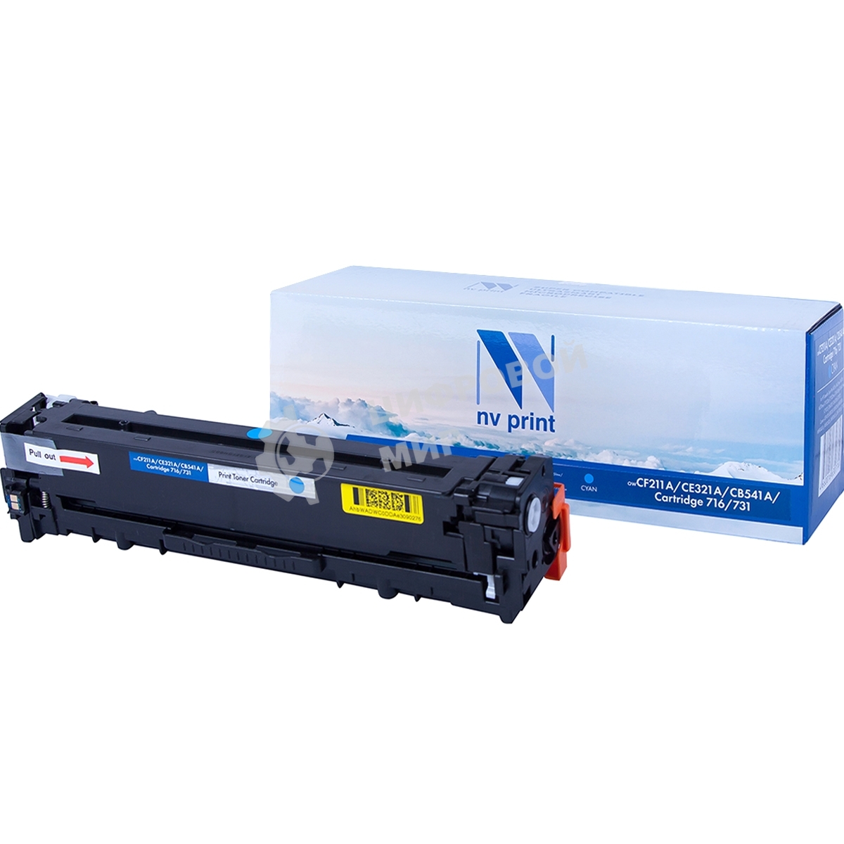 Картридж лазерный NVPrint совместимый HP CF211A/CE321A/CB541A/Canon 716/731 Cyan для LaserJet Color Pro/Canon i-SENSYS (1600k)