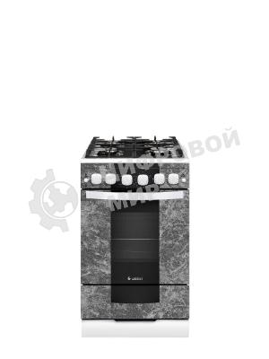 Плита газовая Gefest 5500-02 0113 мрамор, конфорок 4 шт, духовка 52 л, 50 см x 85 см x 58.5 см