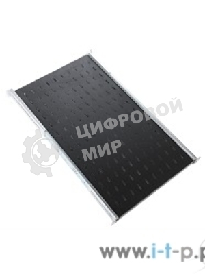 Полка перф. выдвижная с телескоп. направляющими, глубина 580 мм, черный