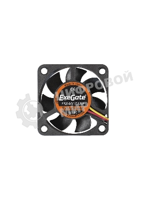 Вентилятор для корпуса ExeGate ExtraSilent ES04010S3P черный, 40 мм, 4000 об/мин, 19 дБ, 3 pin
