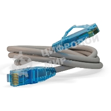 Патч-корд Hyperline PC-LPM-UTP-RJ45-RJ45-C6-0.5M-LSZH-GY Патч-корд U/UTP, Cat.6, LSZH, 0.5 м, серый