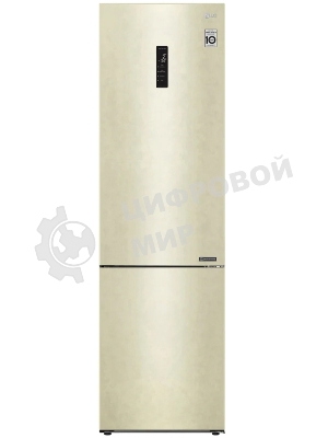 Холодильник LG GA-B509CESL бежевый глянцевый двухкамерный 277/107л морозилка снизу, No Frost