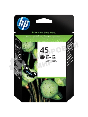 Картридж струйный HP №45 51645AE черный для HP DJ 7xxC/815C/880C/895C/9xxC/112xC/1220/6122/6127 (930 стр.)