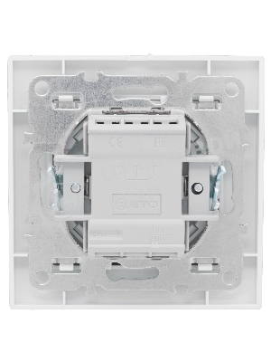 Выключатель 2-клавишный СП,10А, белый EKF Basic Минск