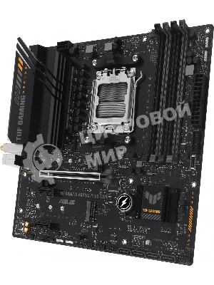 Материнская плата ASUS TUF GAMING A620M-PLUS WIFI, AM5, AMD A620, 4xDDR5, 4xSATA, 2xM.2, 1xPCIe 4.0 x16, 2xPCIe x1, 2xDP, 1xHDMI, 1x 2.5Gb LAN, 4xUSB-A 2.0, 2xUSB-A 3.2 Gen 1, 3x3.5 мм, 7.1, mATX