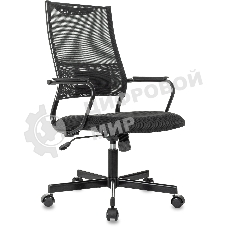 Кресло руководителя Бюрократ CH Balance черный Elastic-102 TW-11 сетка/ткань крестов. металл черный