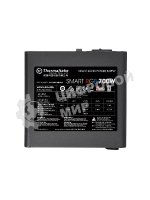 Блок питания Thermaltake Smart RGb (PS-SPR-0700NHSAWE-1), 700Вт, 80 PLUS, 120мм, черный