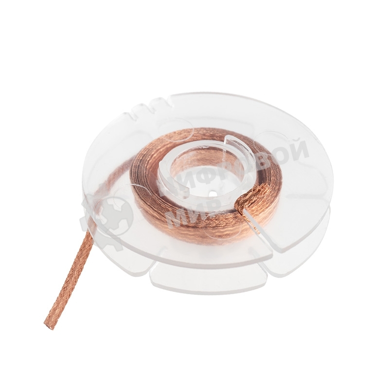 Медная лента (оплетка) для удаления припоя Rexant d=1 ммх1.5 м