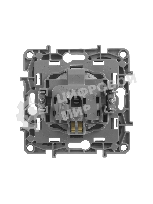 Розетка 2К+З, немецкий стандарт, винтовые зажимы, 16А, 250В~, Etika, антрацит Розетка 2К+З, немецкий стандарт, винтовые зажимы, 16А, 250В~, Etika, антрацит