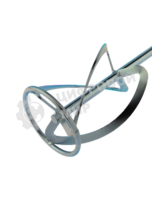 Насадка для миксера Сибртех, для легких растворов,120 х 590 мм, оцинкованная,хвостовик резьба М14