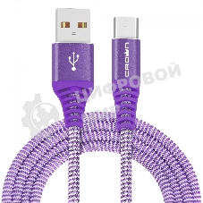 Кабель Crown USB - microUSB CMCU-3102M violet