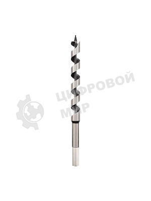 Сверло винтовое по дереву Kranz 10х230 мм, шестигранный хвостовик