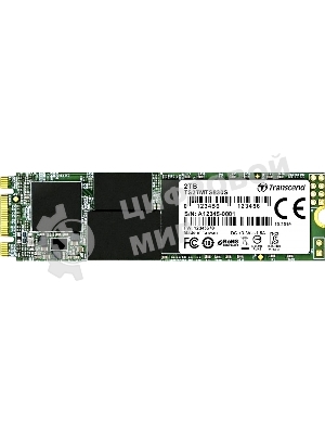 Накопитель SSD Transcend MTS830S, 2Tb, M.2 SATA III, R/W 560/520
