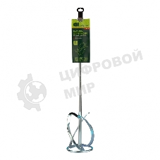 Насадка для миксера Сибртех, для легких растворов,120 х 590 мм, оцинкованная,хвостовик резьба М14