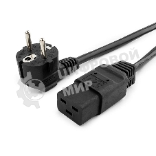 Кабель питания для UPC Gembird/Cablexpert, 1.8м, Schuko-С19, 16А, черный, с заземлением