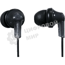 Проводные наушники Panasonic RP-HJE118GUK черный, внутриканальные, Jack 3.5 мм