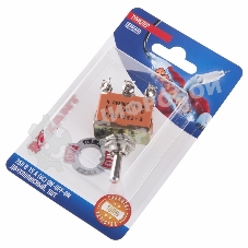 Тумблер Rexant 250V 15А (6c) ON-OFF-ON двухполюсный (KN-203) (в упак. 1шт.)