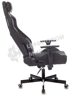 Кресло Knight OUTRIDER черный, экокожа, 120 кг, механизм качания